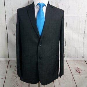 Young Fashions Dark Gray Suit Blazer Sport Coat